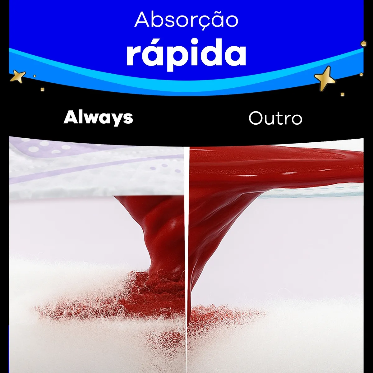 Absorvente Always Noite Seca com Abas Fluxo Intenso 48 Unidades — foto 2