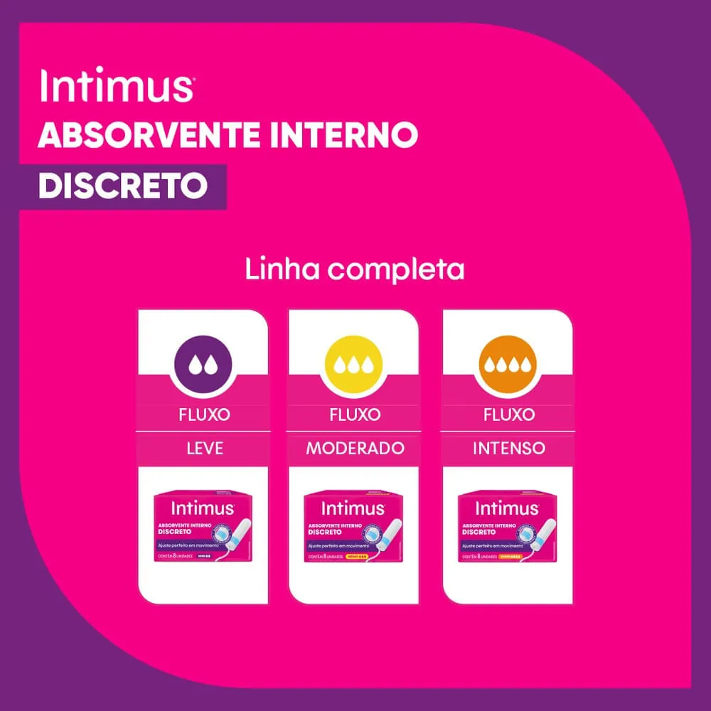 Absorvente Interno Intimus Discreto Médio 8 Unidades — foto 11