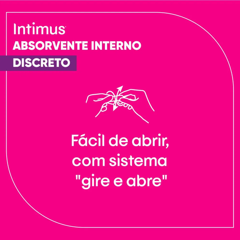 Absorvente Interno Intimus Discreto Mini 8 Unidades — foto 7