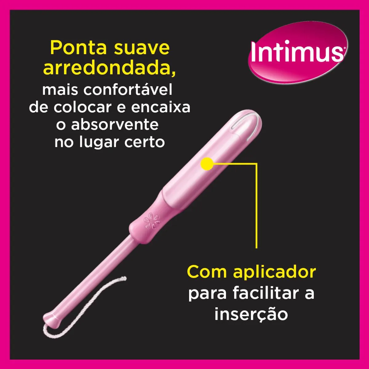 Absorvente Interno Intimus Sport Médio com Aplicador 8 Unidades — foto 2