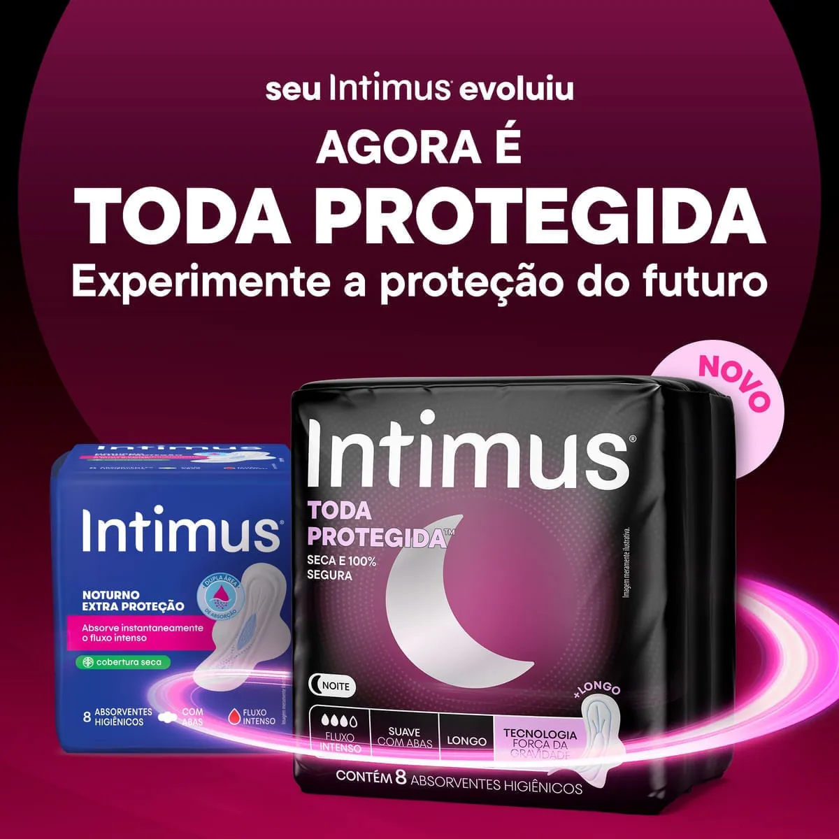 Absorvente Intimus Noturno Cobertura Suave com Abas 16 Unidades — foto 5