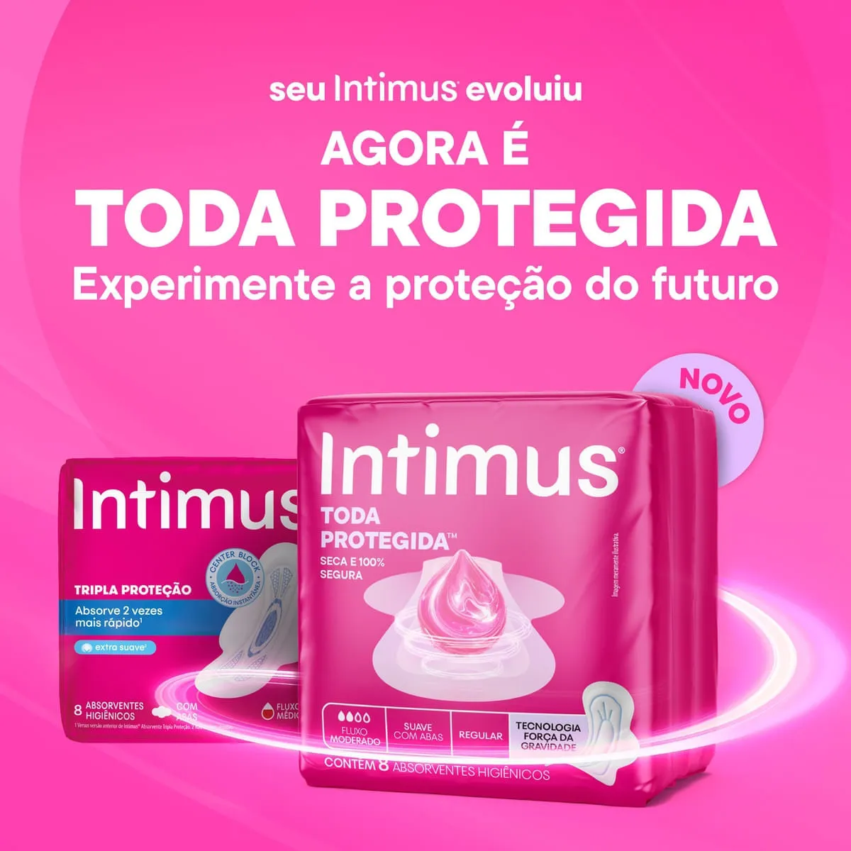 Absorvente Intimus Toda Protegida Dia Seca Com abas - 16 un — foto 7