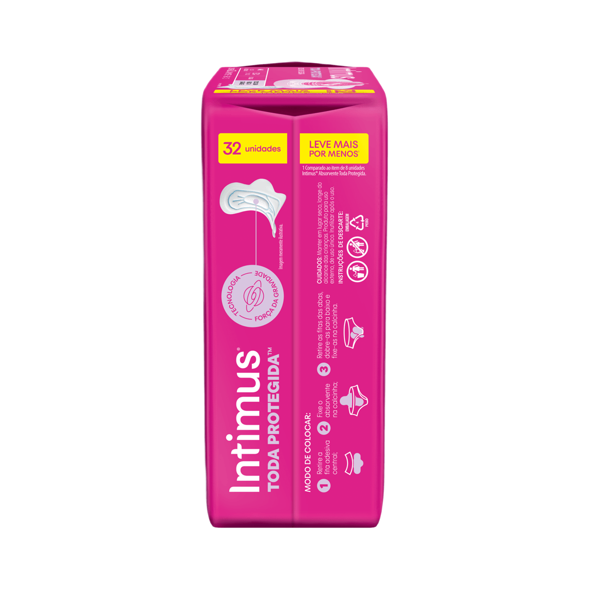 Absorvente Intimus Toda Protegida Dia Seca Com abas - 32 un — foto 2