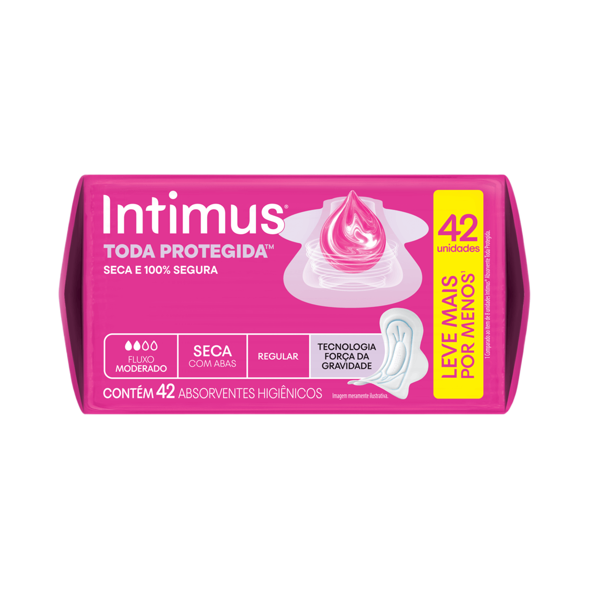 Absorvente Intimus Toda Protegida Dia Seca Com abas - 42 un — foto 5