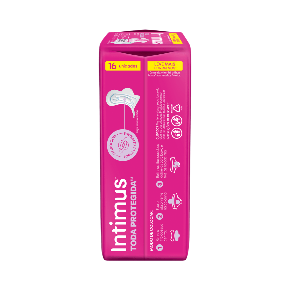 Absorvente Intimus Toda Protegida Dia Suave Com abas - 16 un — foto 2