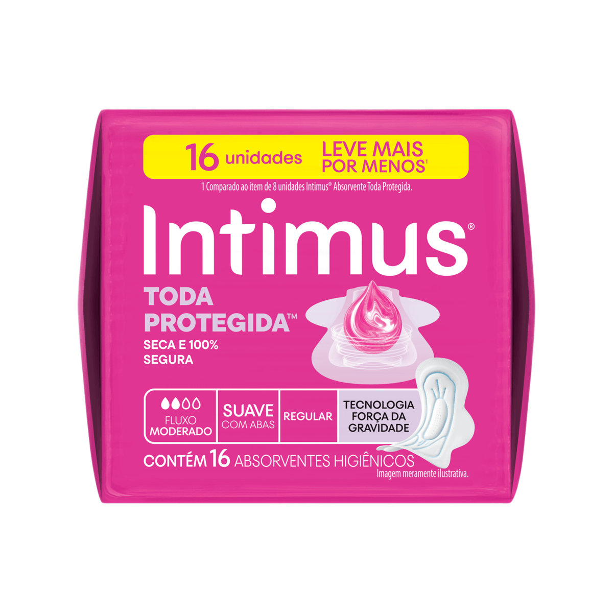 Absorvente Intimus Toda Protegida Dia Suave Com abas - 16 un — foto 4