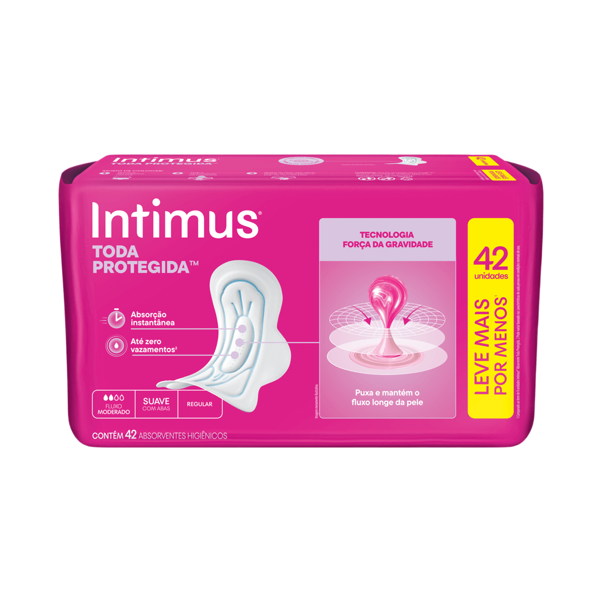 Absorvente Intimus Toda Protegida Dia Suave Com abas - 42 un — foto 4