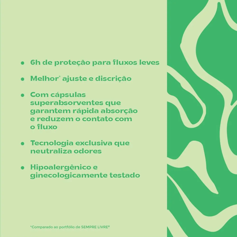 Absorvente Sempre Livre Adapt Cobertura Suave com Abas 16 Unidades — foto 4