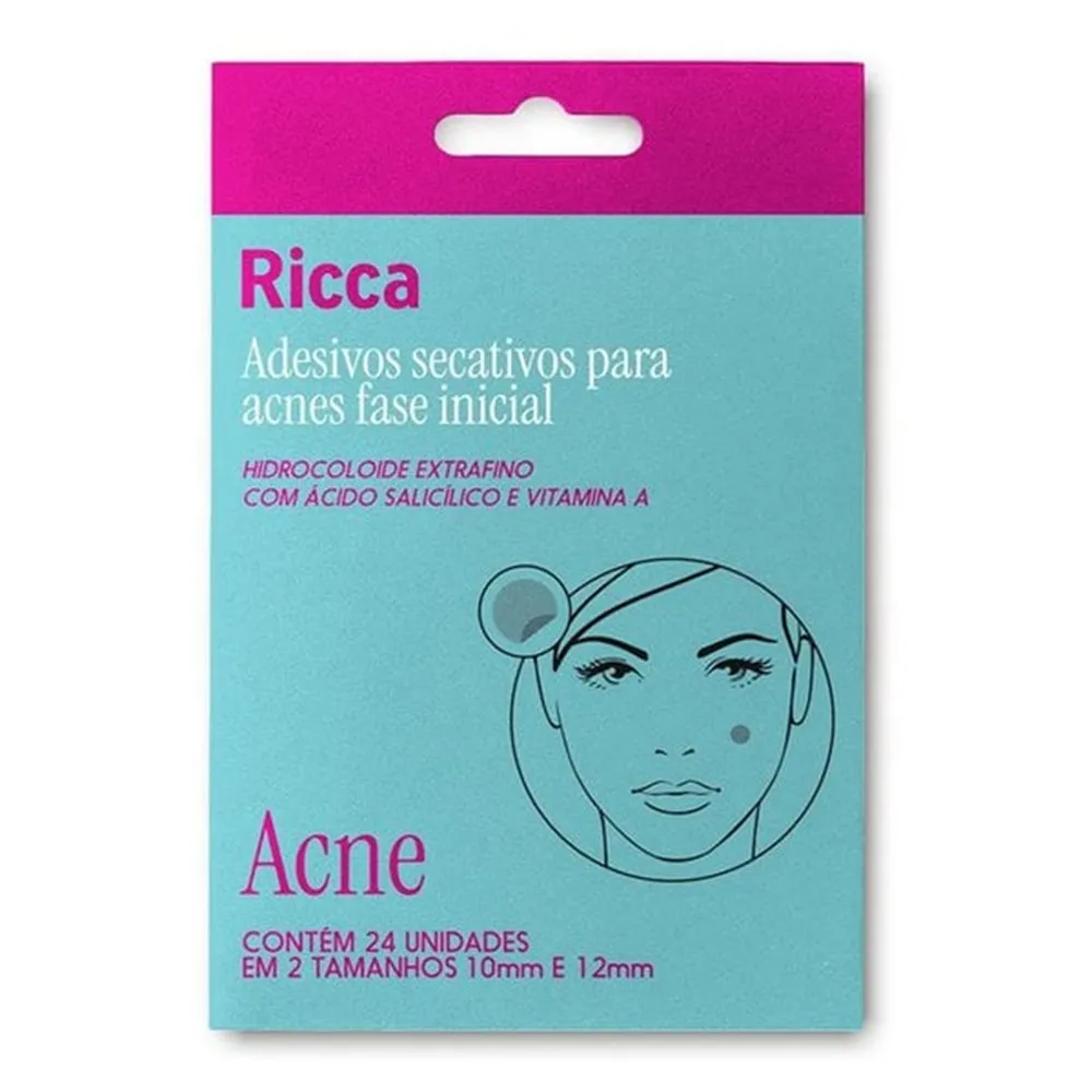 Adesivo Para Acnes Ricca Secativos Fase Inicial