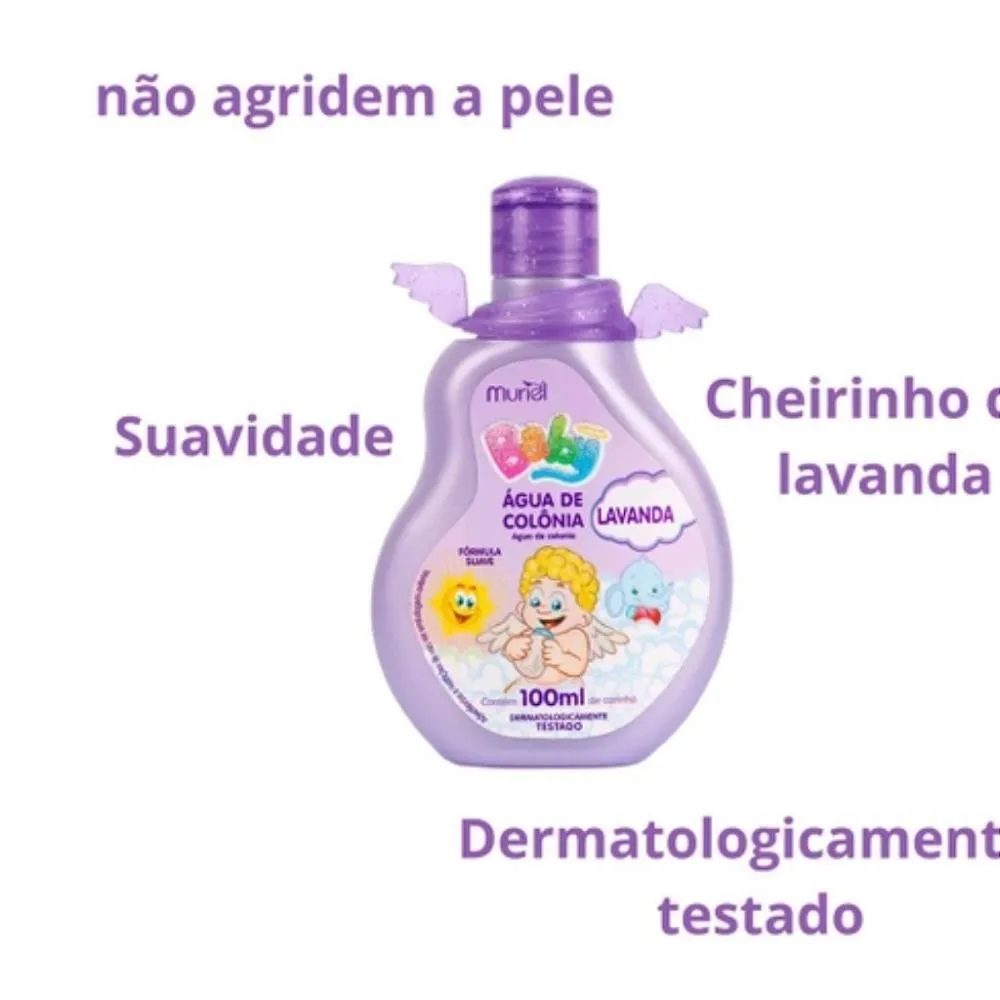 Água de Colônia Muriel Baby Lavanda 100ml — foto 4
