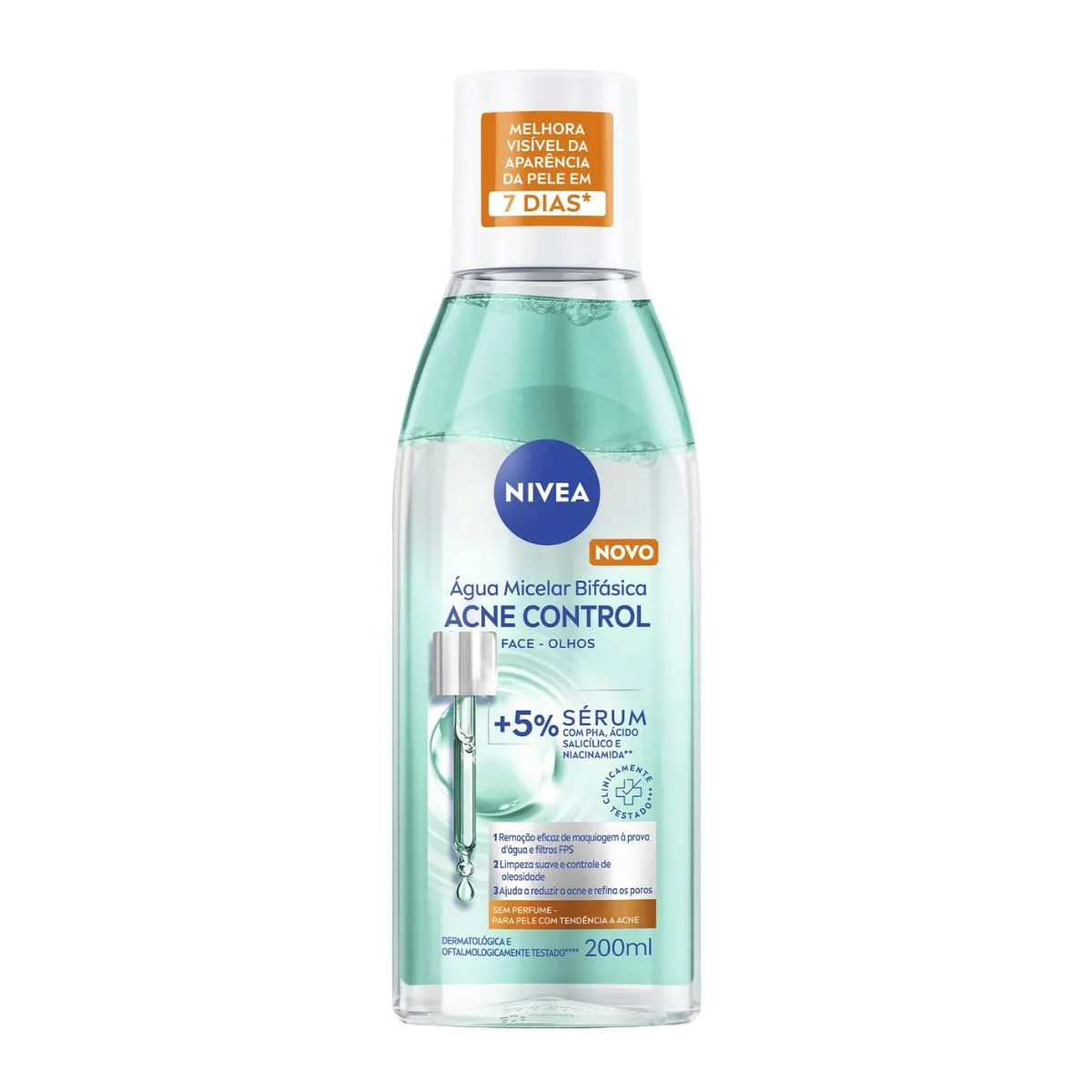 Água Micelar Bifásica Nivea Acne Control 200ml