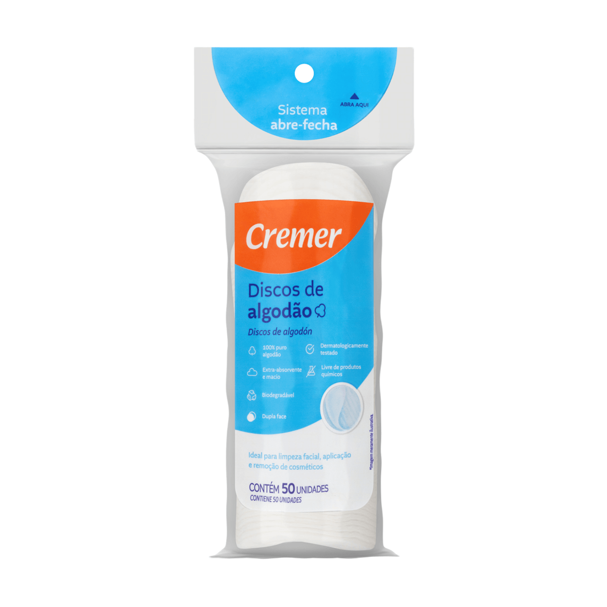 Algodão em Disco Cremer 50 Unidades — foto 3