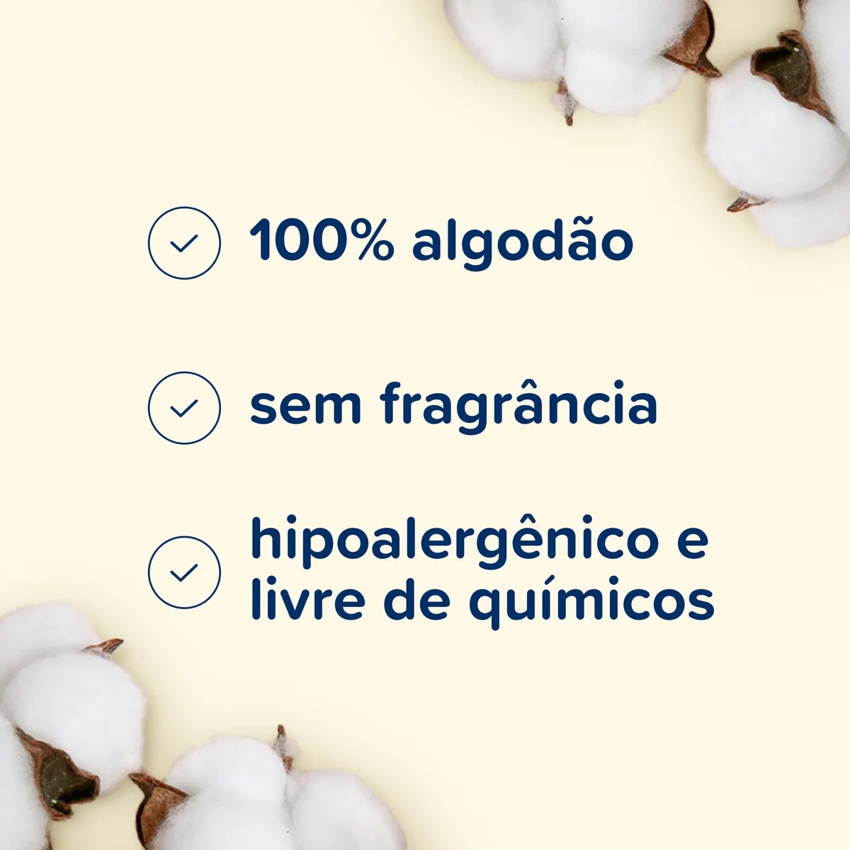 Algodão Quadrado Sem Perfume Johnsons Baby 50 Unidades — foto 10