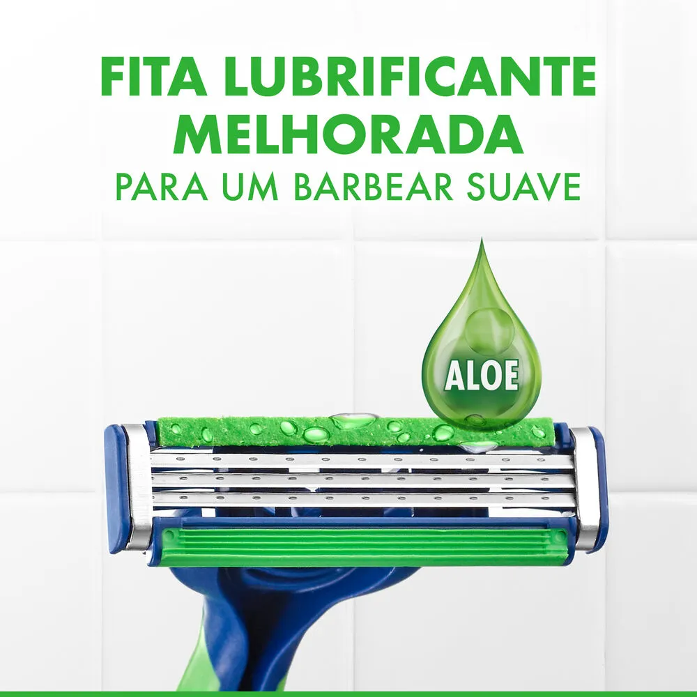 Aparelho de Barbear Descartável Gillette Prestobarba 3 Sensitive 4 Unidades — foto 4