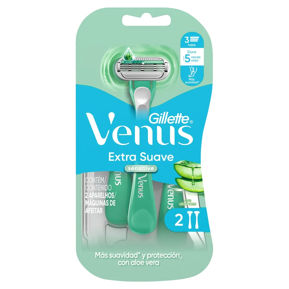 Aparelho de Depilação Descartável Gillette Venus Sensitive 2 Unidades — foto 8