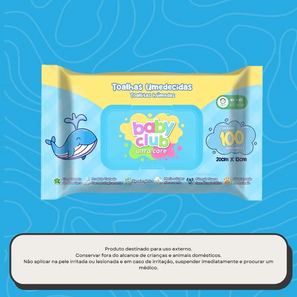 Baby Club Toalhas Umedecidas Premium 100 Folhas — foto 5