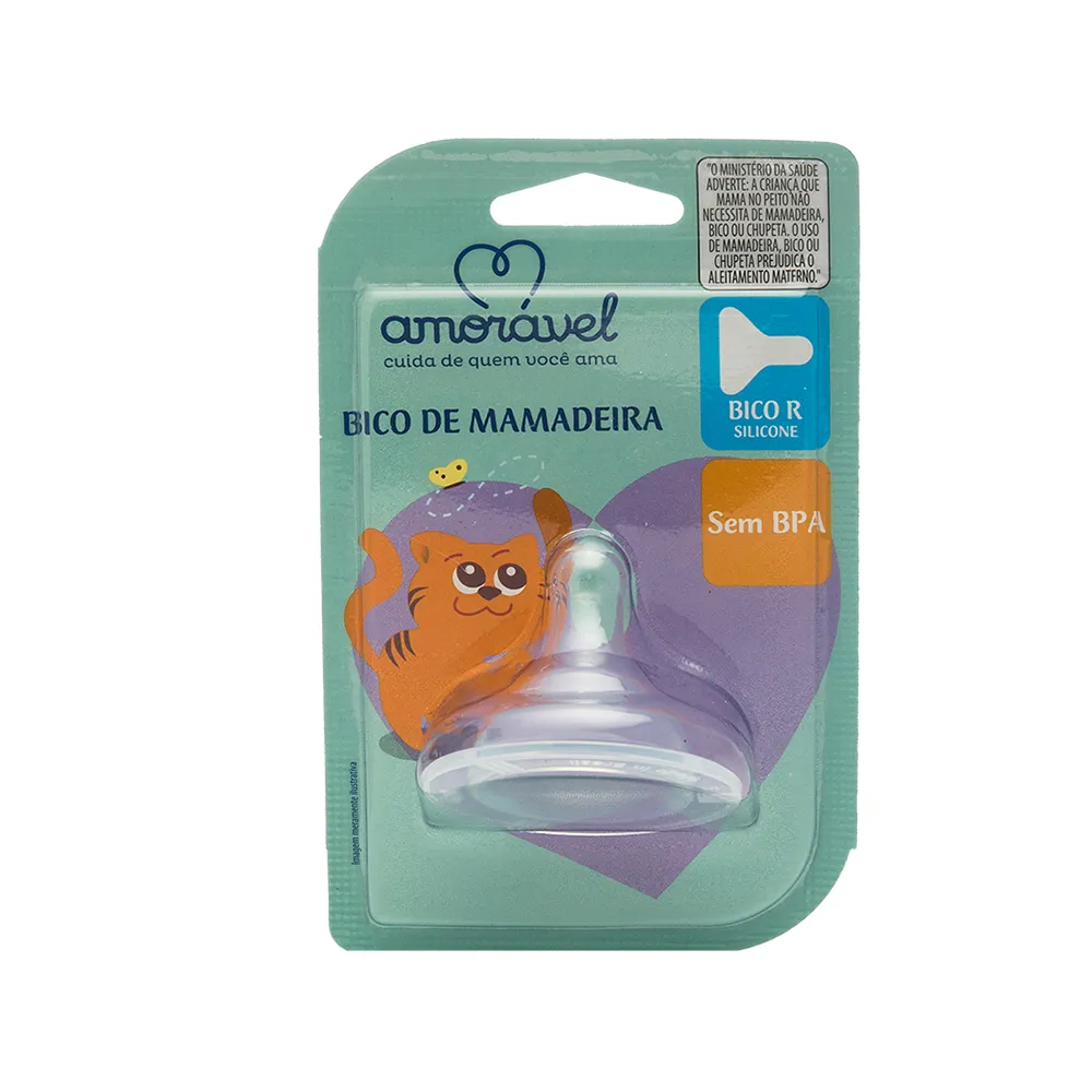 Bico Para Mamadeira Amorável Silicone Big