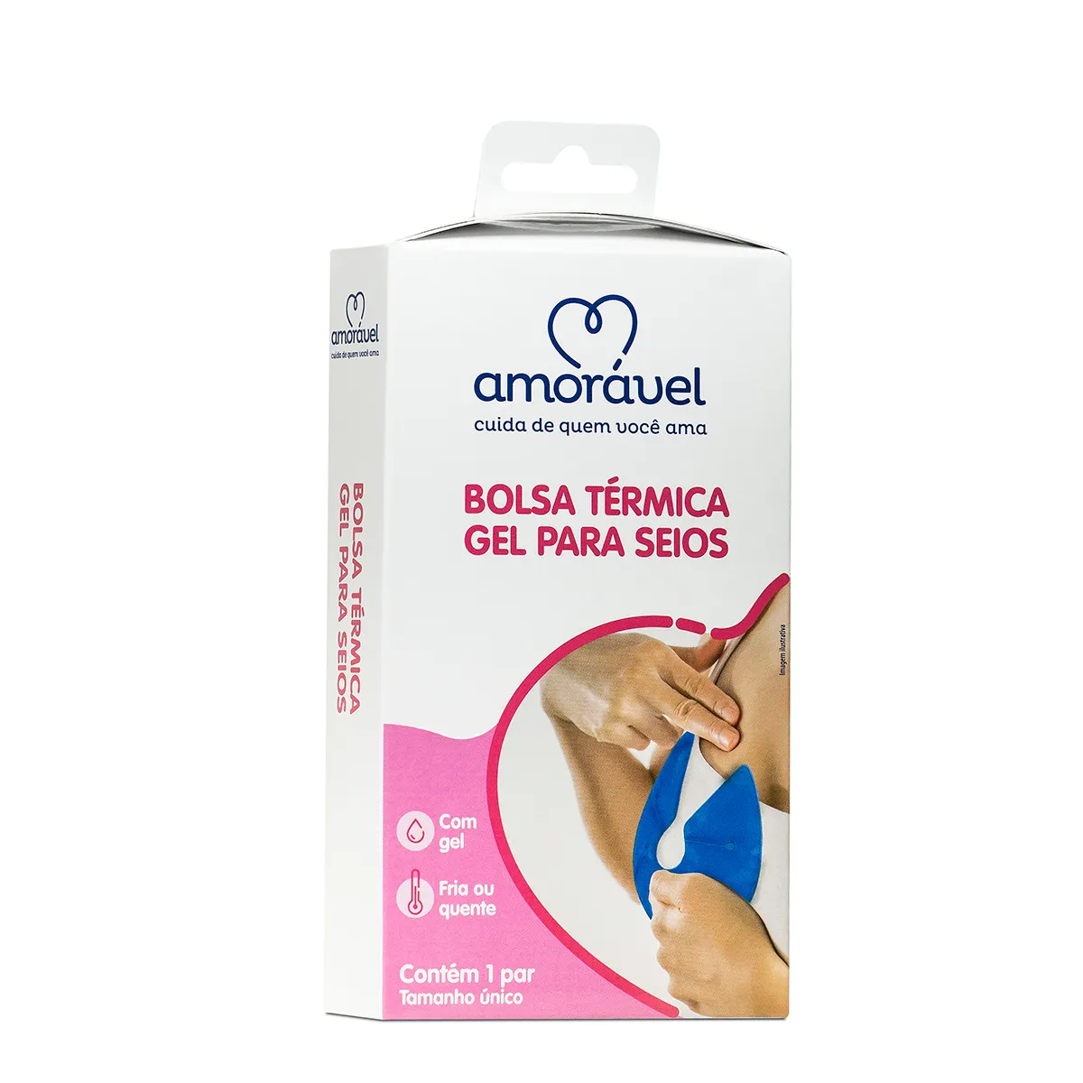 Bolsa Térmica Amorável para Seios Com 1 Par