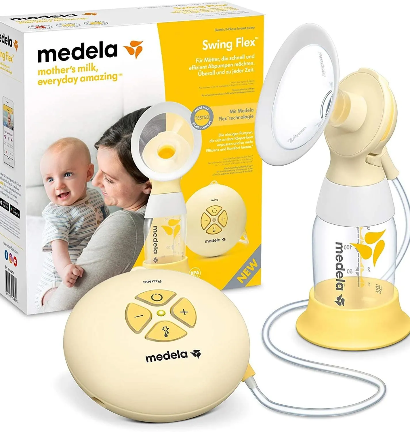 Bomba de Tirar Leite Medela Swing Flex Elétrica 1 Unidade — foto 2