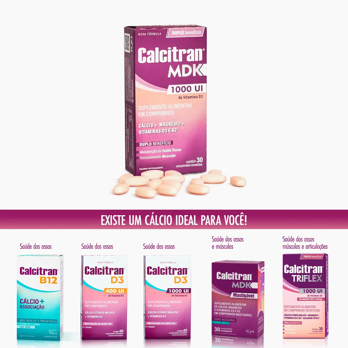 Calcitran MDK Leve 90 Pague 60 Comprimidos Revestidos — foto 3