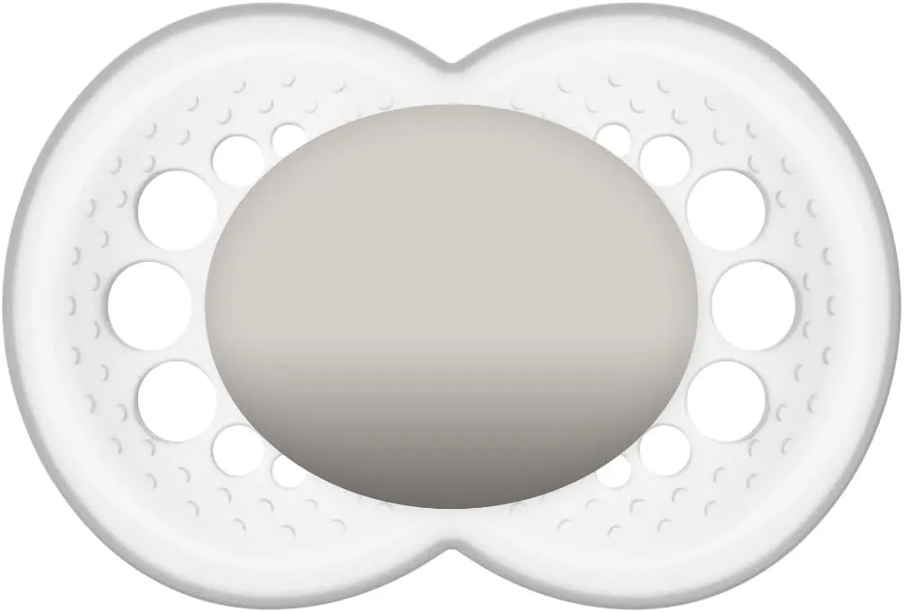 Chupeta MAM Original Ortodôntica +6 meses SkinSoft Silicone Neutra 1 Unidade