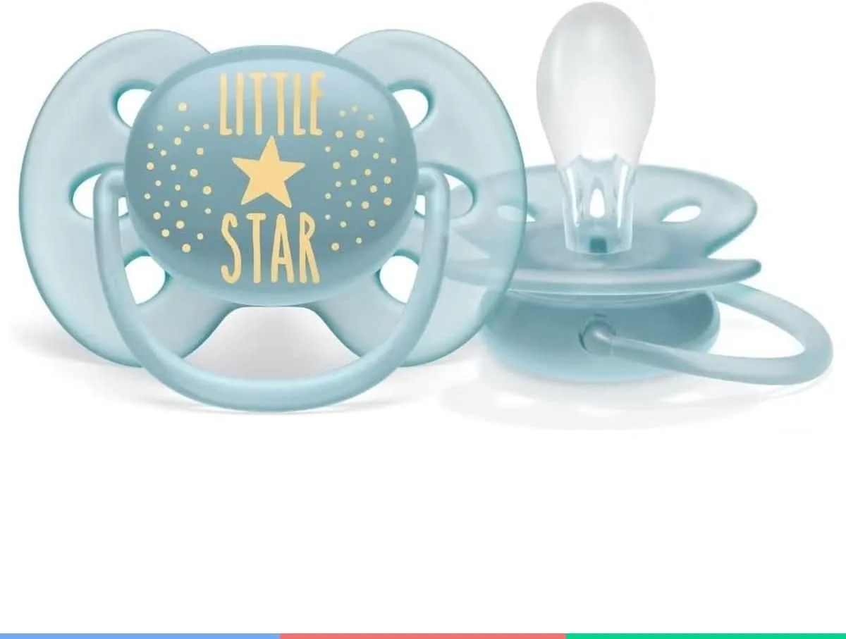 Chupeta Philips Avent Ultra Soft de 6 a 18 meses FlexiFit Silicone Azul 1 Unidade