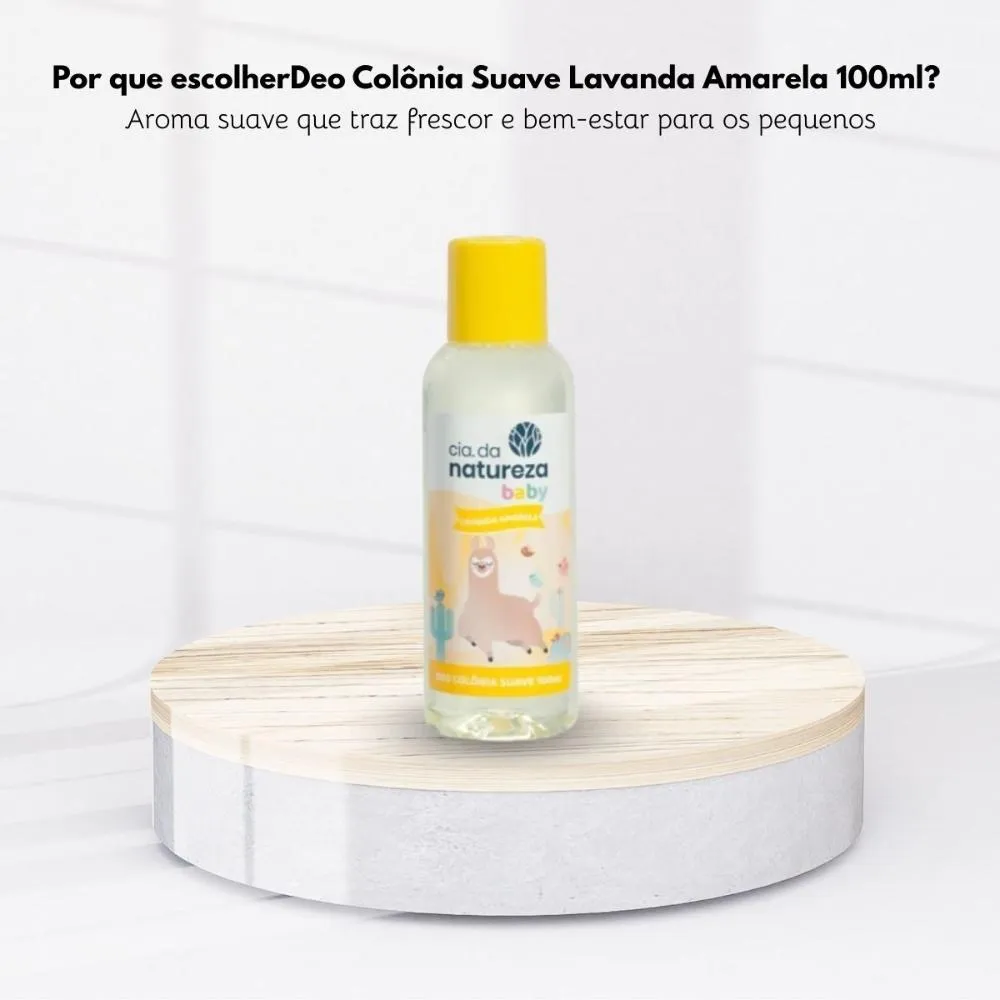 Cia da Natureza - Deo Colônia Baby Lavanda Amarela - 100ml — foto 5