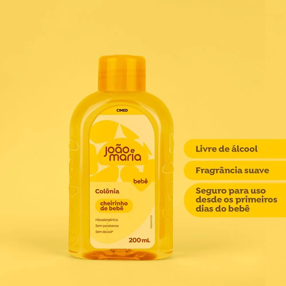 Colônia Cheirinho De Bebê João E Maria 200ml — foto 4