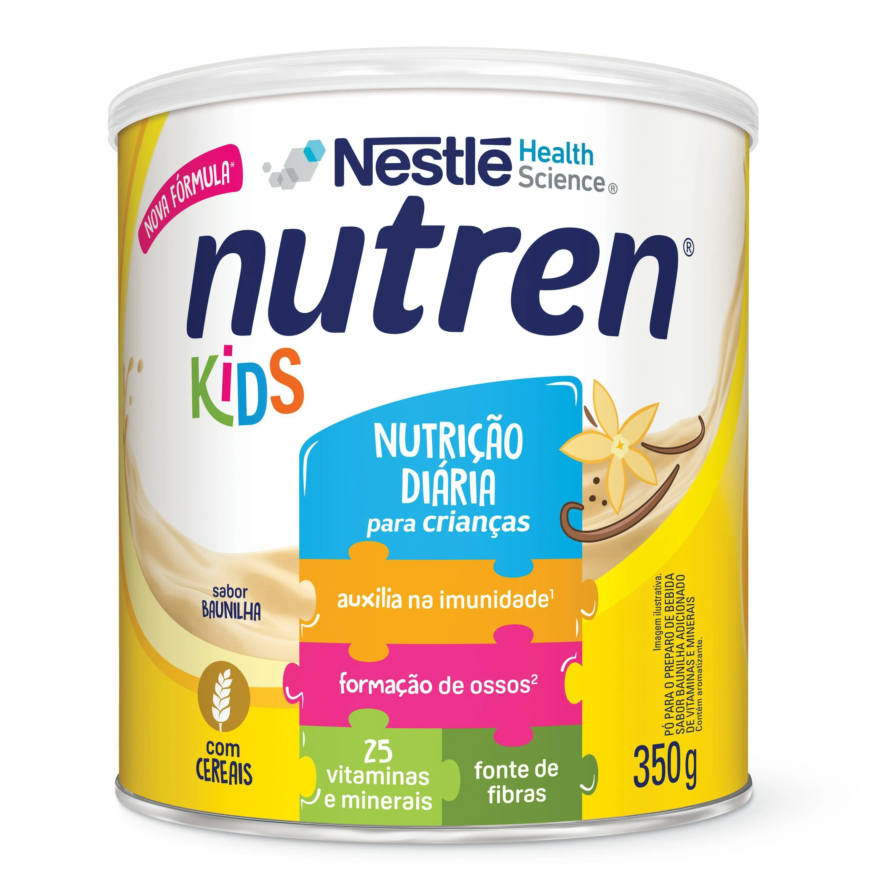 Complemento Alimentar Infantil Nutren Kids Sabor Baunilha 350g — foto 2