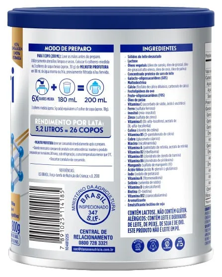 Composto Lácteo Infantil Milnutri Profutura 800g — foto 3