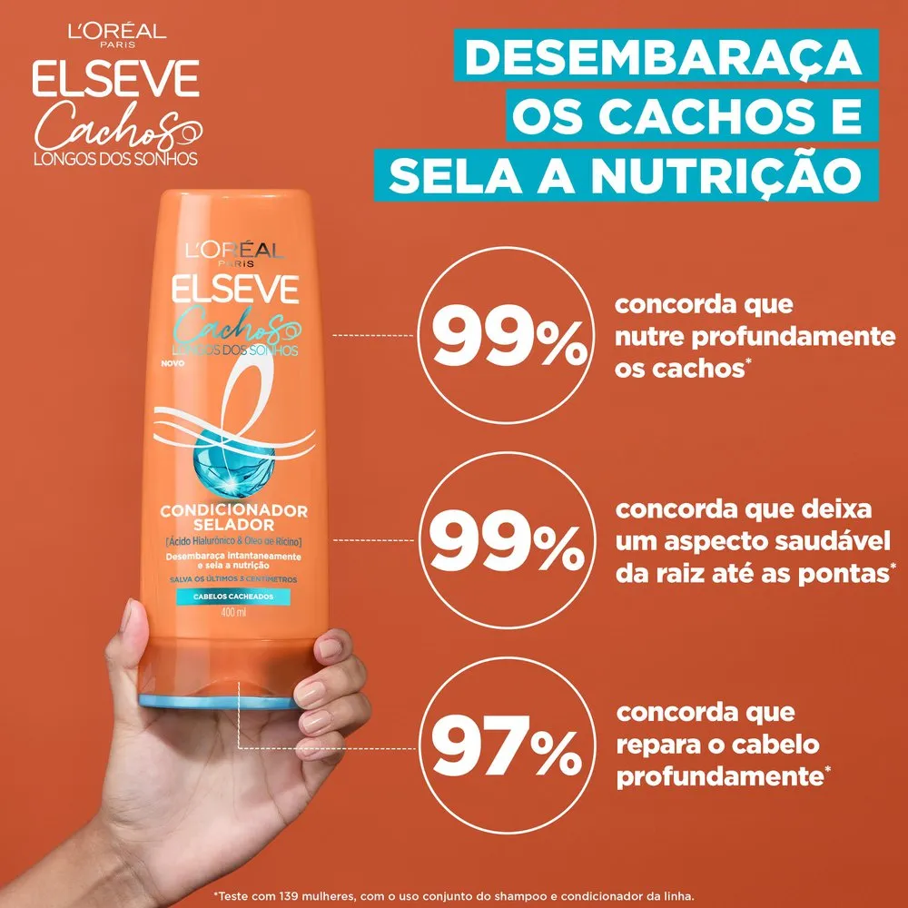 Condicionador Elseve Cachos Longos dos Sonhos Selador 400ml — foto 5