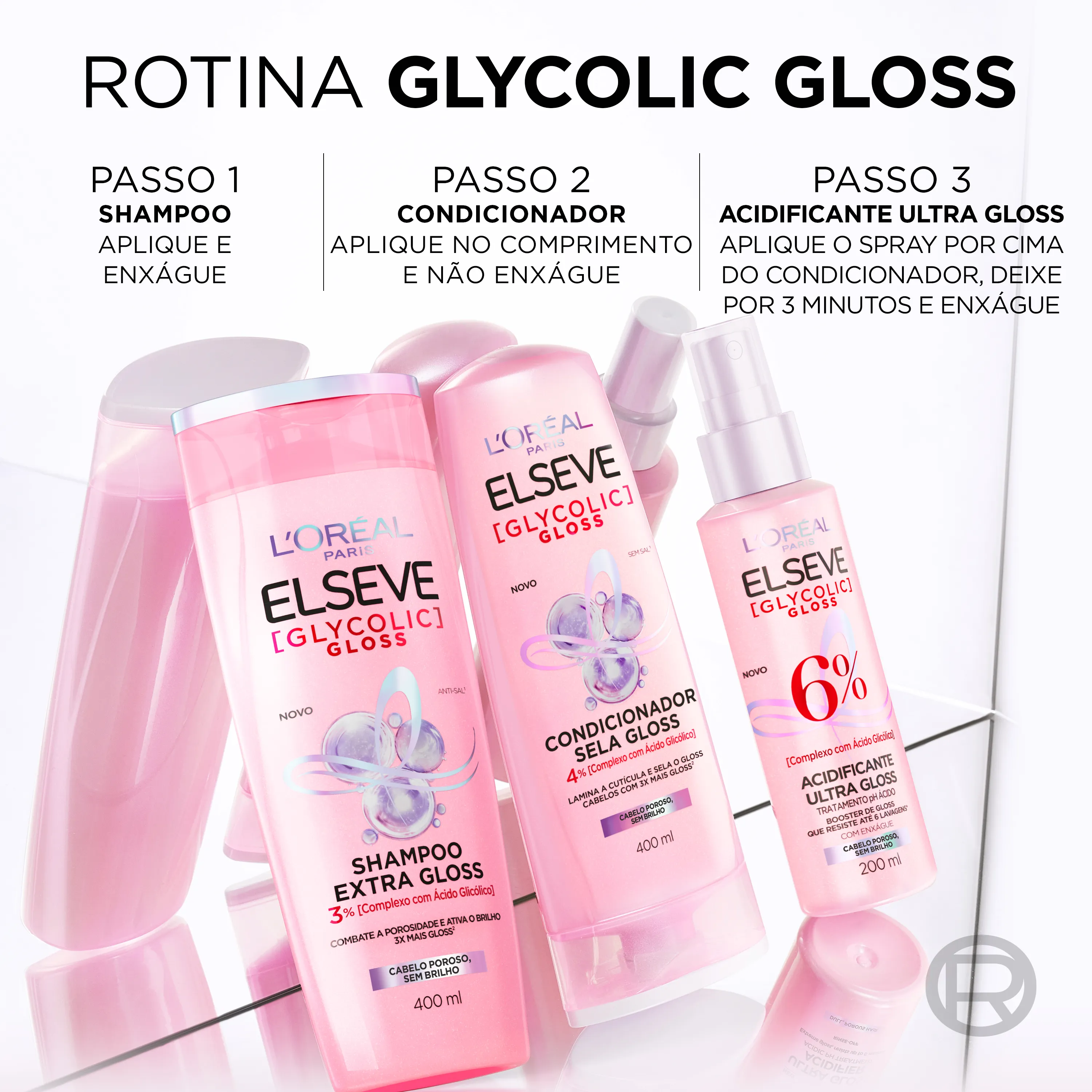 Condicionador Elseve Glycolic Gloss Sela Gloss 400ml — foto 4