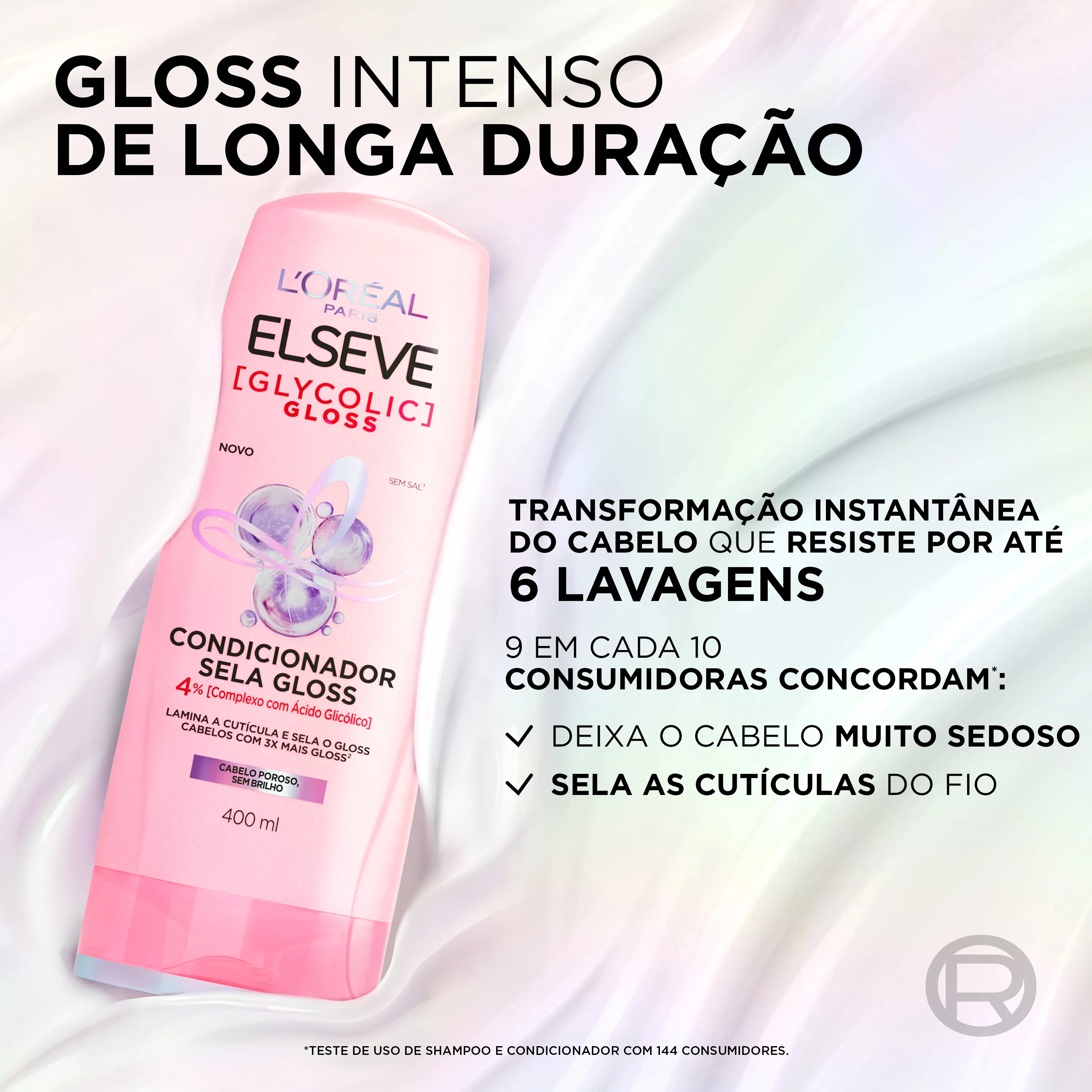 Condicionador Elseve Glycolic Gloss Sela Gloss 400ml — foto 2