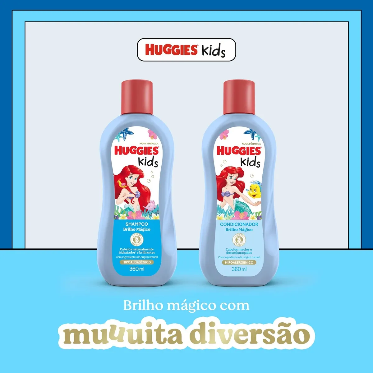 Condicionador Infantil Huggies Kids Brilho Mágico 360ml — foto 3