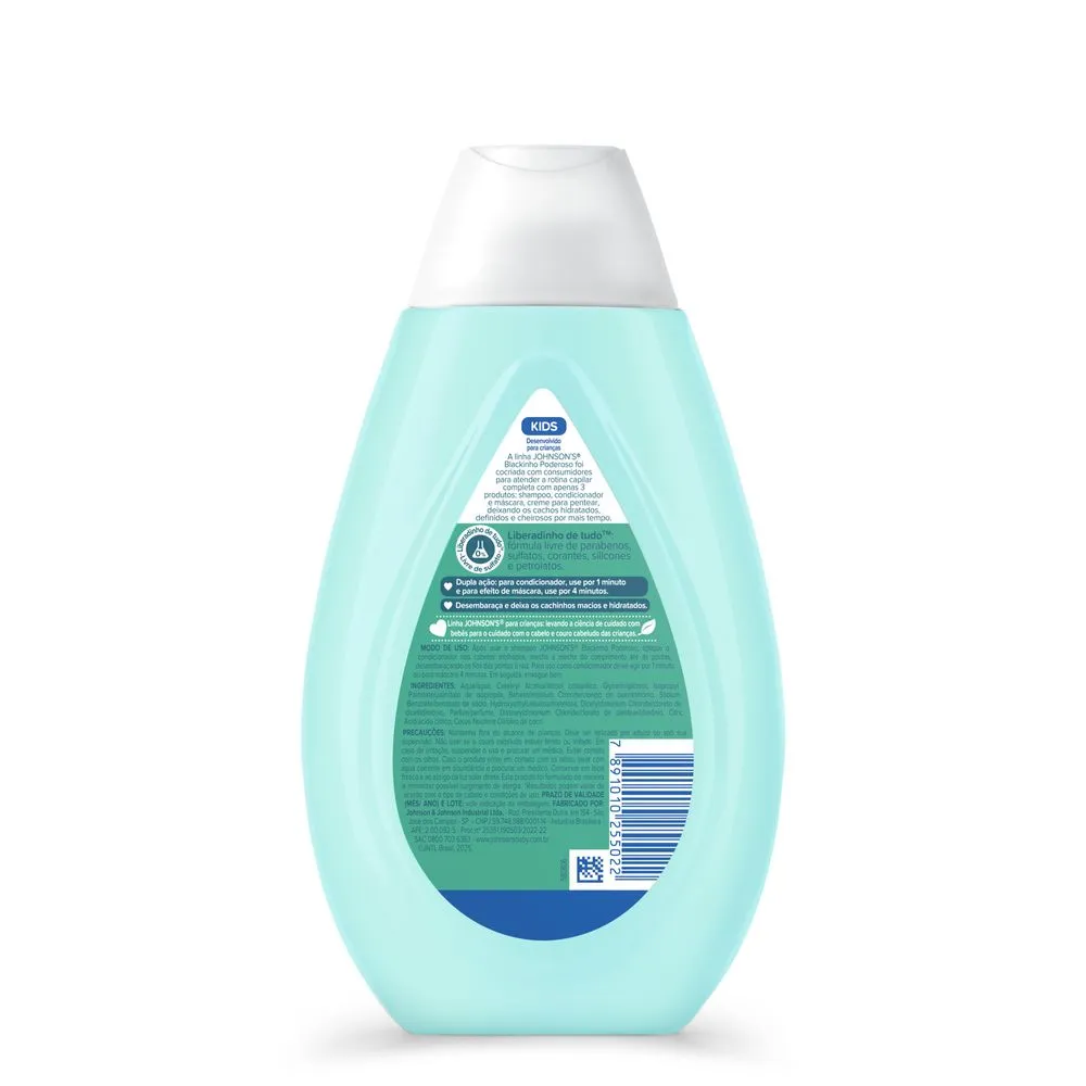 Condicionador Infantil Johnson's Baby Blackinho Poderoso 380ml — foto 5