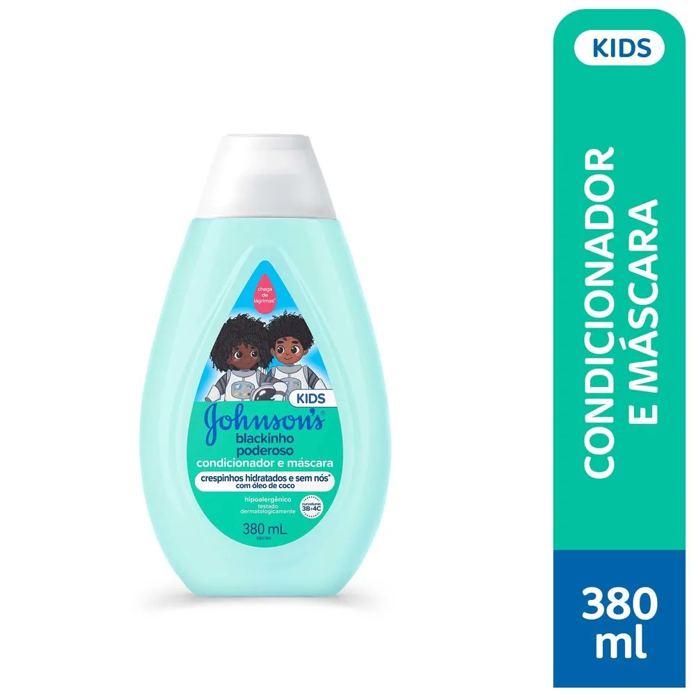 Condicionador Infantil Johnson's Baby Blackinho Poderoso 380ml