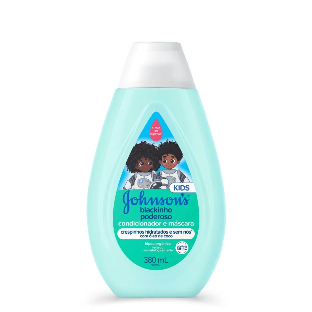 Condicionador Infantil Johnson's Baby Blackinho Poderoso 380ml — foto 2