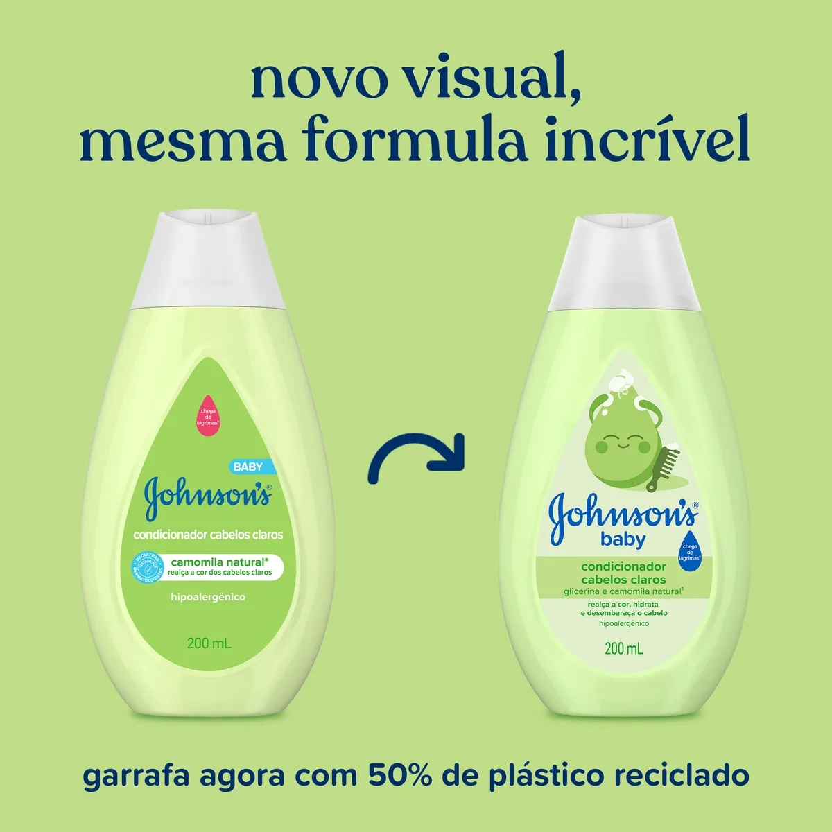 Condicionador Infantil Johnson's Baby Cabelos Claros Camomila 200ml — foto 2