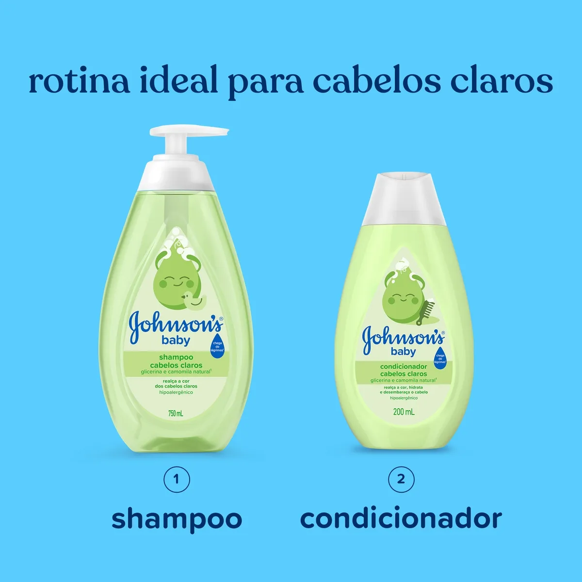 Condicionador Infantil Johnson's Baby Cabelos Claros Camomila 200ml — foto 5
