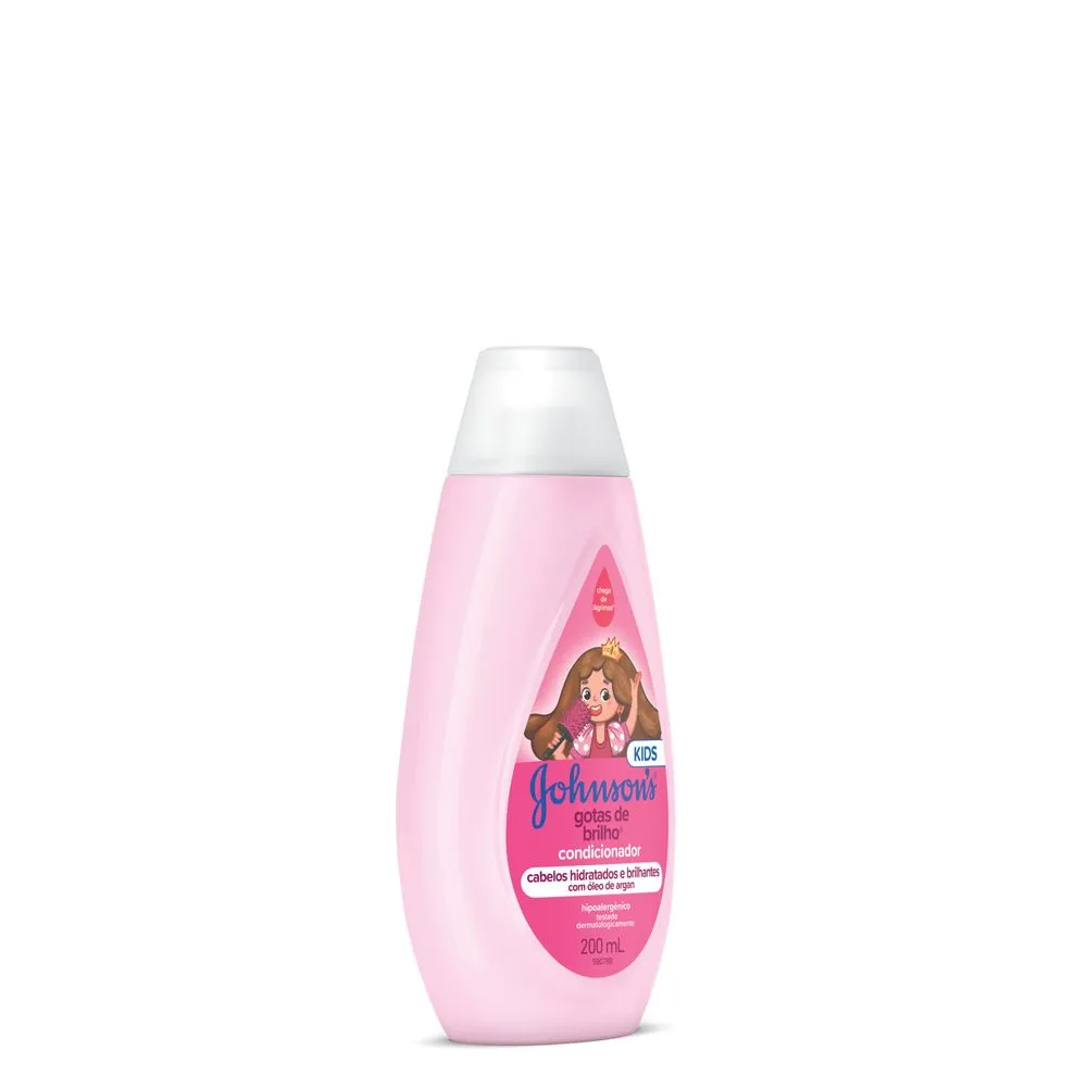 Condicionador Infantil Johnson's Baby Gotas de Brilho 200ml — foto 3