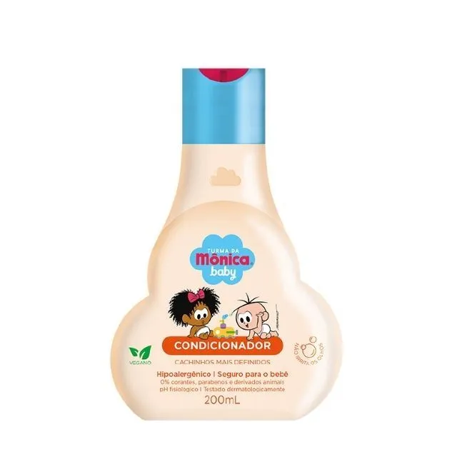 Condicionador Infantil Turma da Mônica Cachinho Mais Definido 200ml