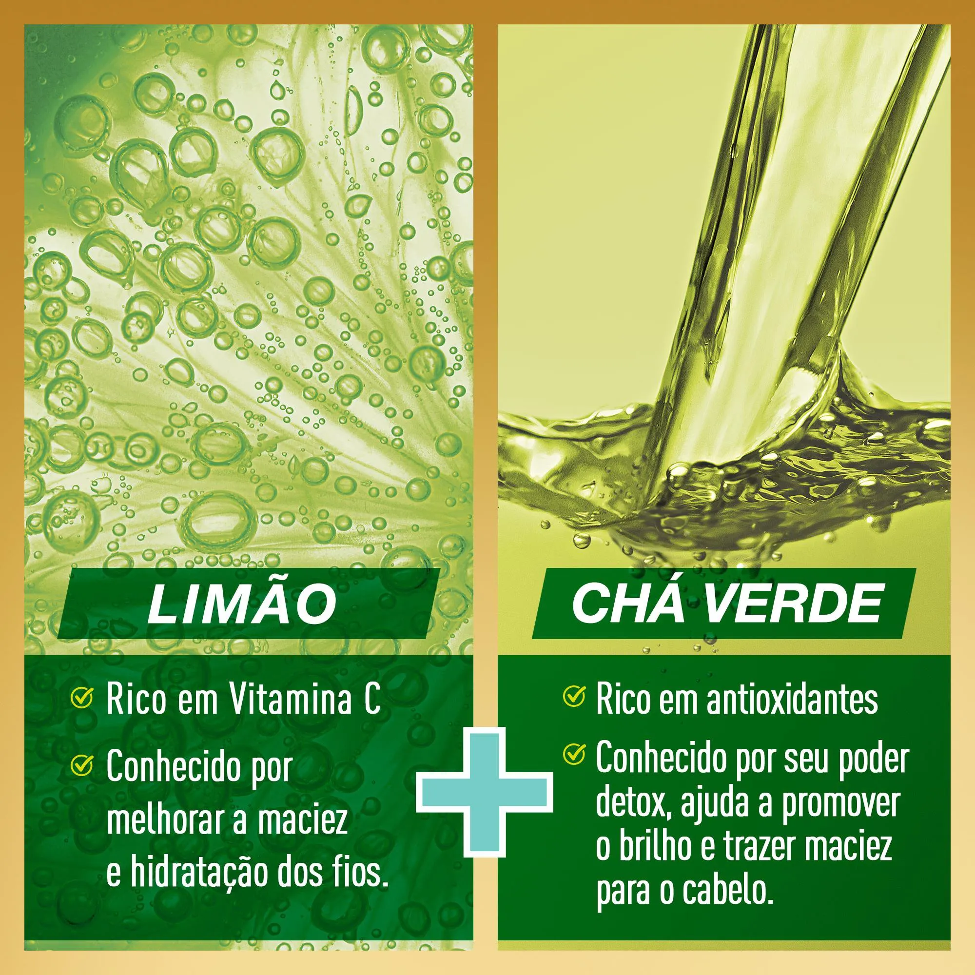 Condicionador Niely Gold detox limão + chá verde, 175ml — foto 4
