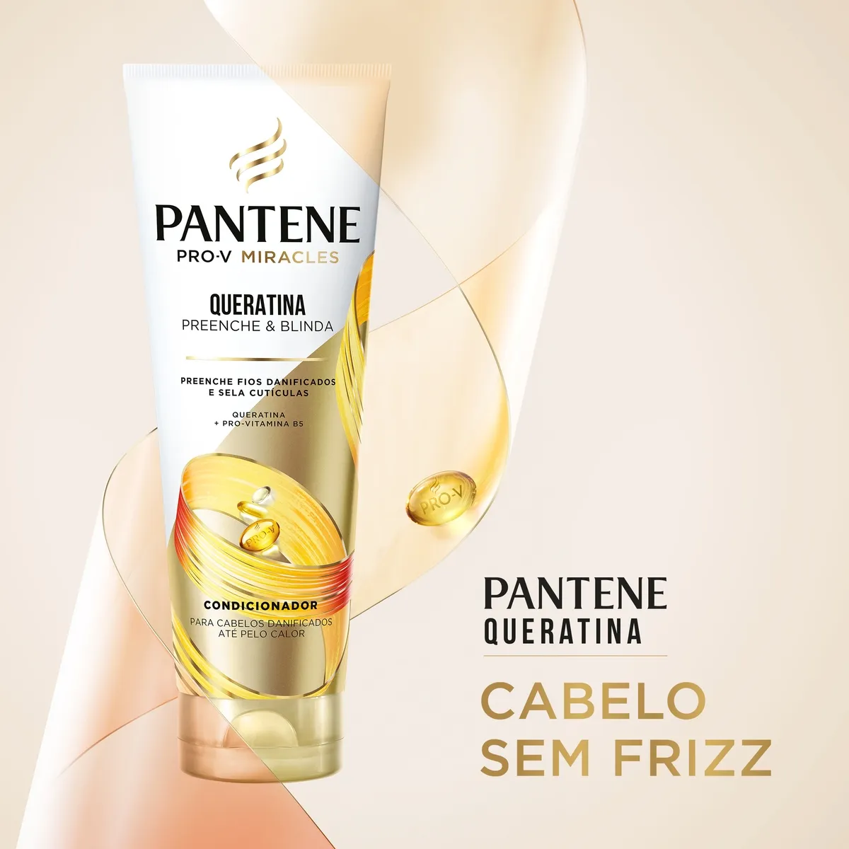 Condicionador Pantene Pro-V Miracles Queratina Preenche & Blinda 250ml — foto 2