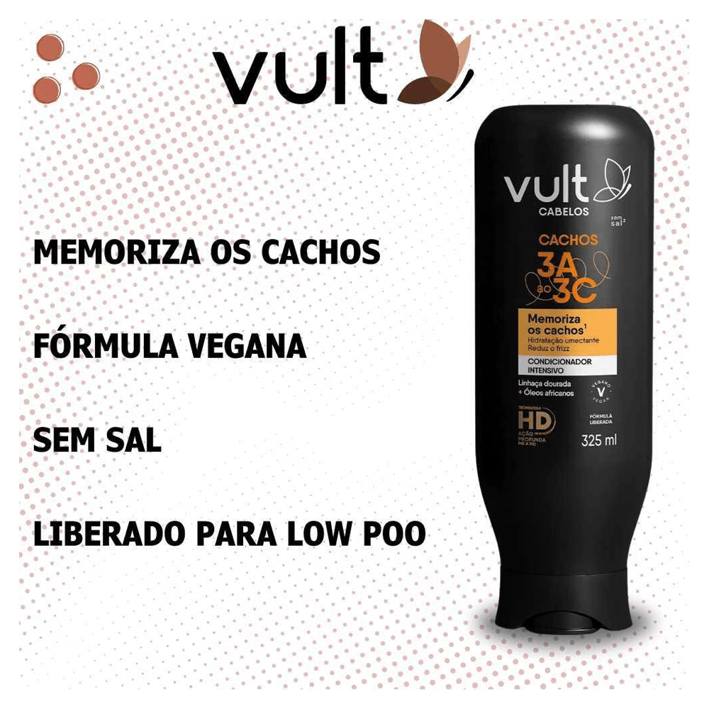 Condicionador Vult Cachos 3A a 3C Memória dos Cachos 325ml — foto 2