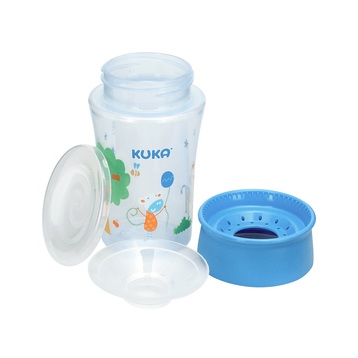 Copo de Transição Kuka 360 Antivazamento Azul 200ml — foto 2