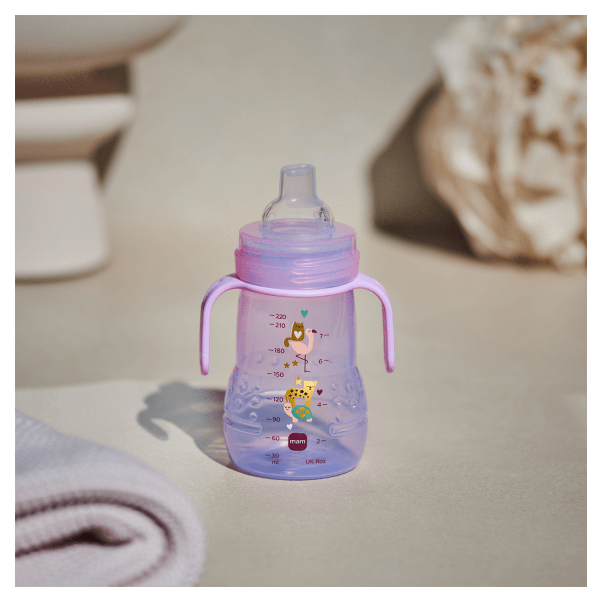 Copo de Transição MAM Antivazamento Rosa 220ml 1 Unidade — foto 3