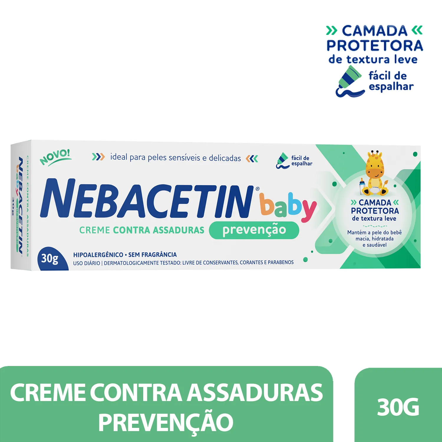 Creme Antiassaduras Nebacetin Baby Prevenção 30g — foto 2
