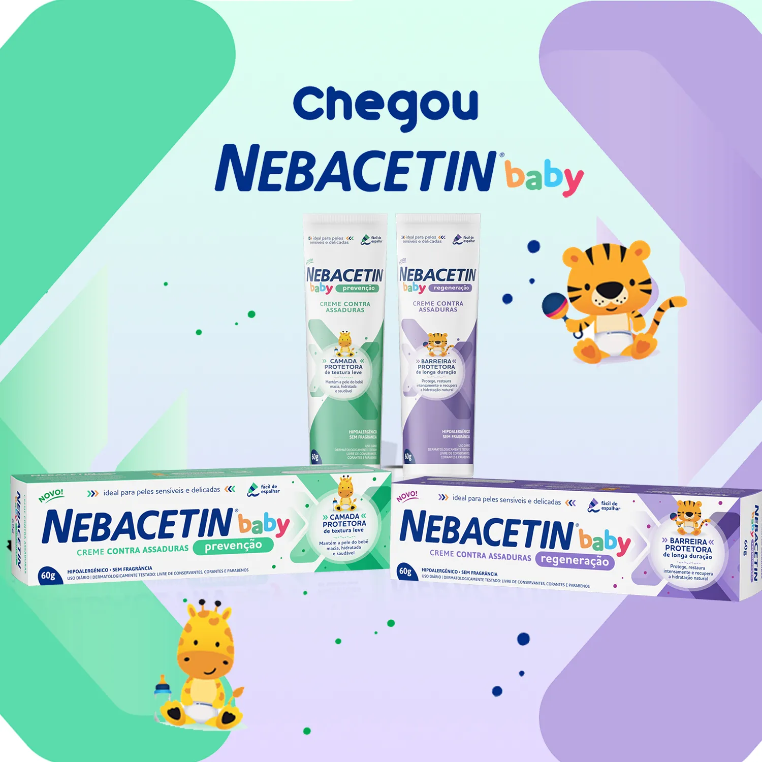 Creme Antiassaduras Nebacetin Baby Prevenção 60g — foto 5