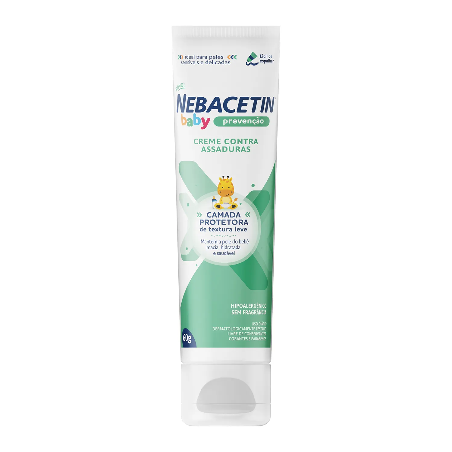 Creme Antiassaduras Nebacetin Baby Prevenção 60g — foto 3