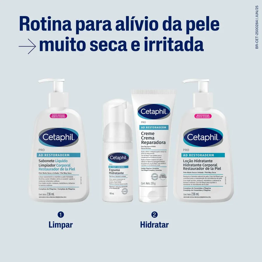 Creme Corporal Cetaphil Pro AD Restoraderm Hidratante 227g — foto 6